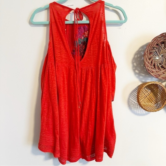 Free People Fast times cold shoulder blouse top - Picture 7 of 8